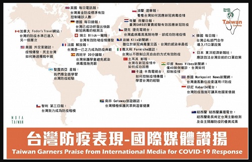 Taiwan’s efforts combating COVID-19 earn international praise